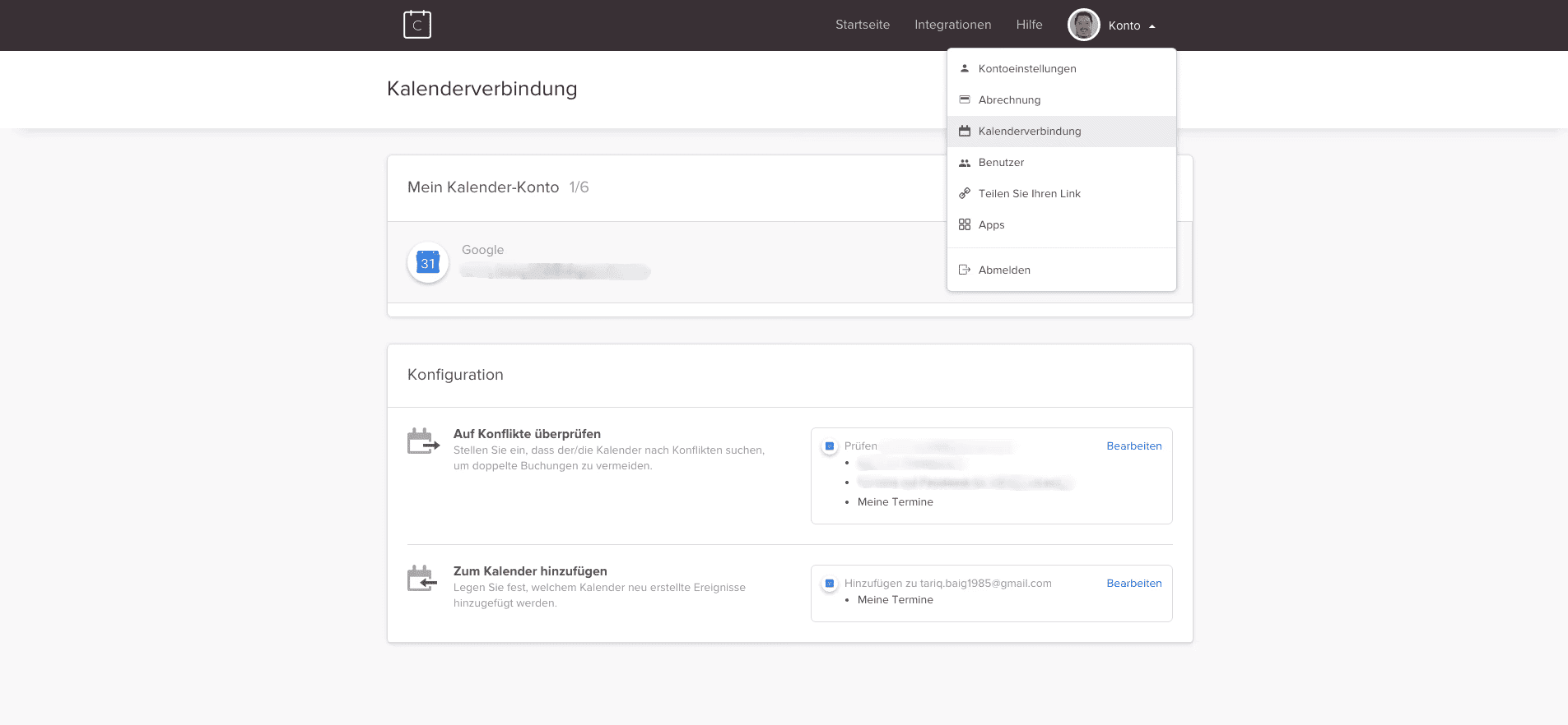 Calendly Kalenderverbindung