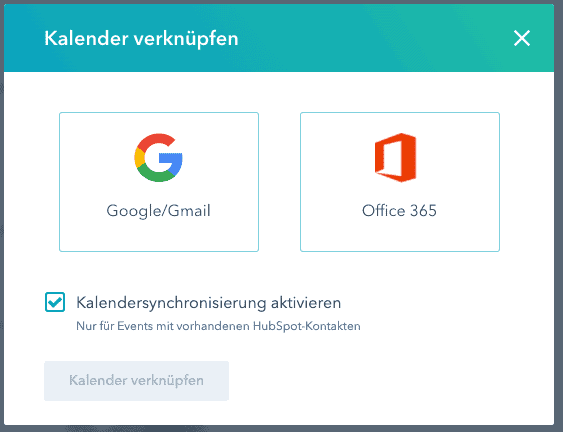 Kalender-Anbieter auswählen