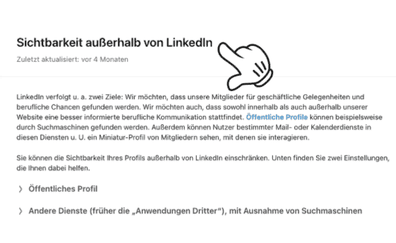 LinkedIn Privatsphäre-Einstellungen