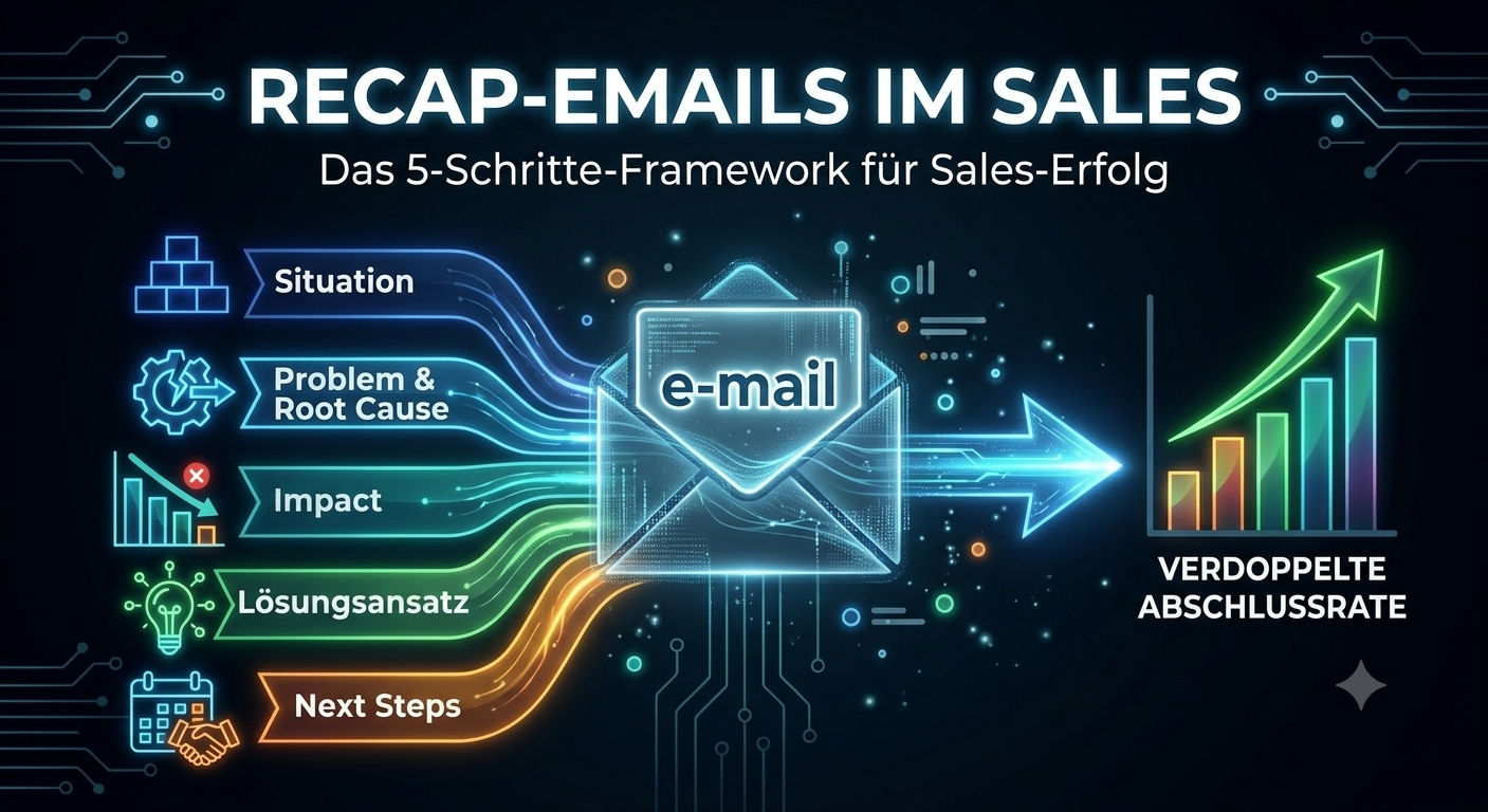 Recap-E-Mails im Sales – das 5-Schritte-Framework für Sales-Erfolg