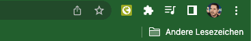snapADDY Browsererweiterung in der Symbolleiste